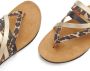 Lascana Teenslippers Sandaal pantoletten van leer met kurken voetbed - Thumbnail 3