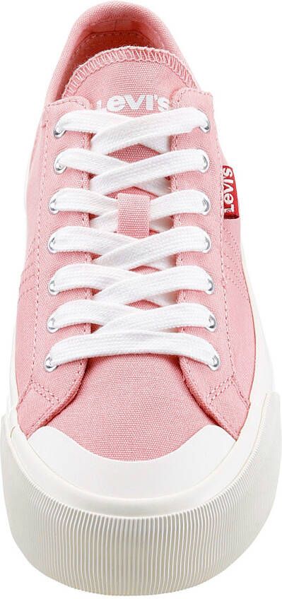 Levi's Plateausneakers HERNADES 3.0 met rood label vrijetijdsschoen lage schoen veterschoen
