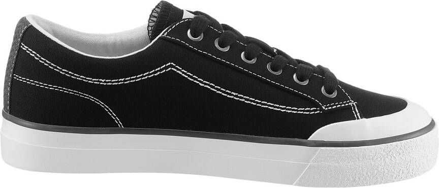 Levi's Plateausneakers LS2 S met sierstiksels vrijetijdsschoen lage schoen veterschoen