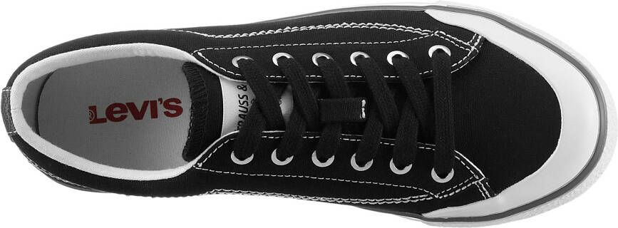 Levi's Plateausneakers LS2 S met sierstiksels vrijetijdsschoen lage schoen veterschoen
