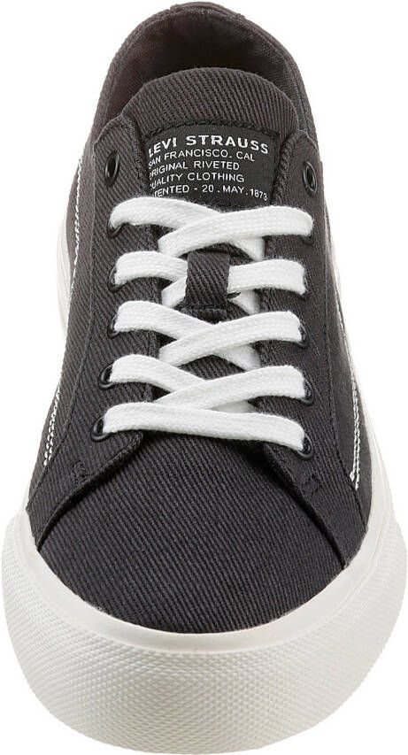 Levi's Plateausneakers DECON LACE S met contrastnaden vrijetijdsschoen lage schoen veterschoen