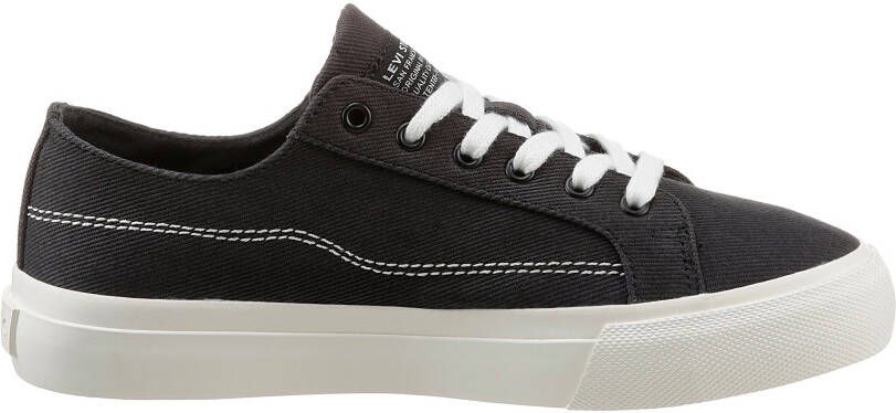 Levi's Plateausneakers DECON LACE S met contrastnaden vrijetijdsschoen lage schoen veterschoen