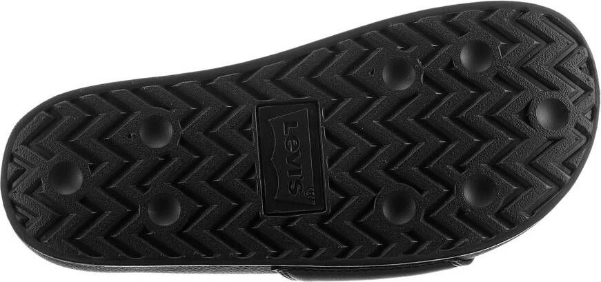 Levi's Slippers JUNE BATWING PATCH S plateau zomerschoen slippers met contrast-logo-opdruk