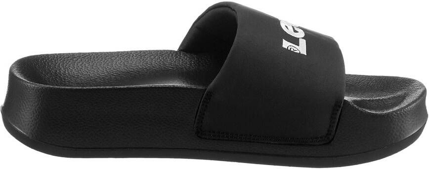 Levi's Slippers JUNE S BOLD PADDED plateau zomerschoen slippers met logo-opdruk