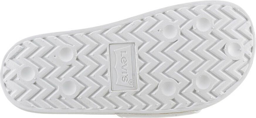 Levi's Slippers JUNE BATWING PATCH S plateau zomerschoen slippers met contrast-logo-opdruk