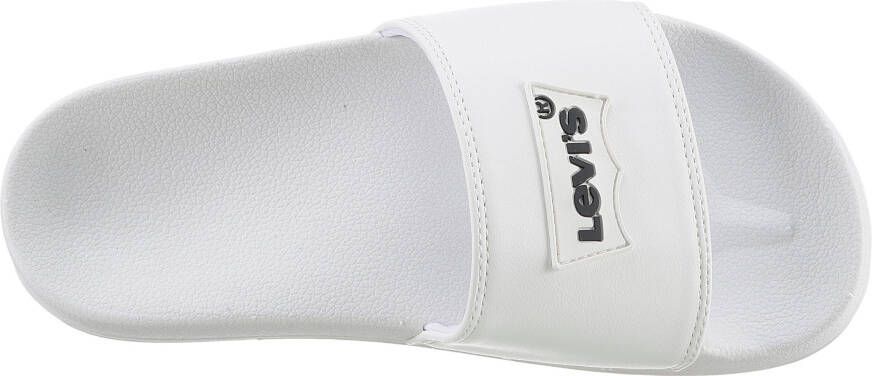 Levi's Slippers JUNE BATWING PATCH S plateau zomerschoen slippers met contrast-logo-opdruk