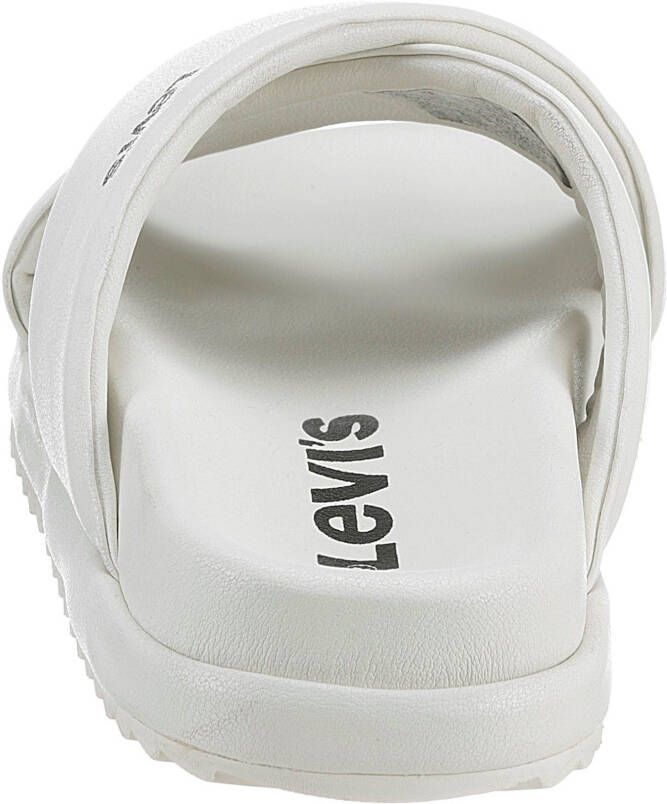 Levi's Slippers Lydia met logoprint opzij