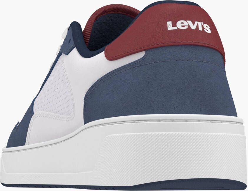 Levi's Sneakers Piper modieuze contrastafwerkingen vrijetijdsschoen lage schoen veterschoen