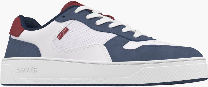 Levi's Sneakers Piper modieuze contrastafwerkingen vrijetijdsschoen lage schoen veterschoen