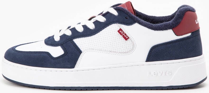 Levi's Sneakers Piper modieuze contrastafwerkingen vrijetijdsschoen lage schoen veterschoen