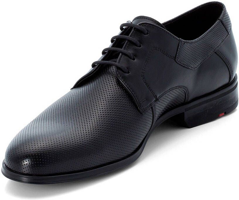 Lloyd Veterschoenen Levin met modieuze embossing vrijetijdsschoen lage schoen veterschoen