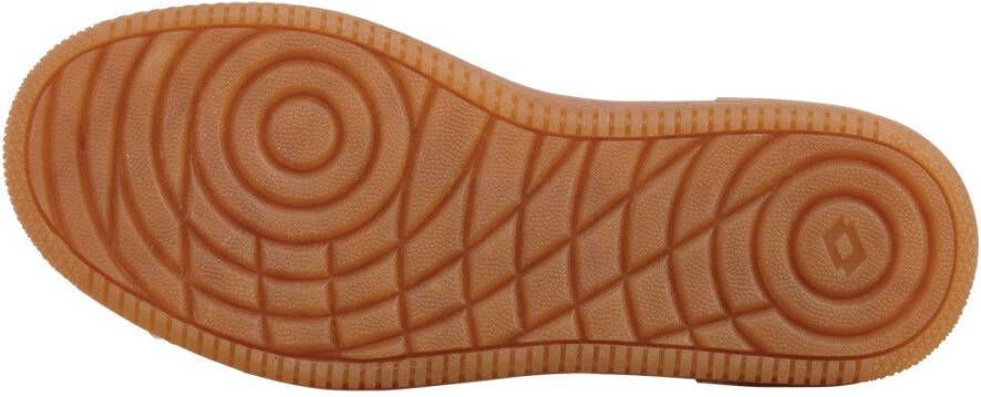 lotto Sneakers op honingkleurige plateau-sneakerzool