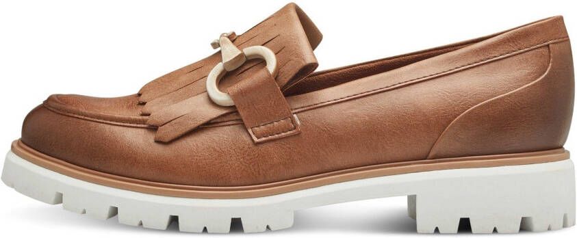 Marco Tozzi Instappers Chunky loafer slipper in vegan verwerking