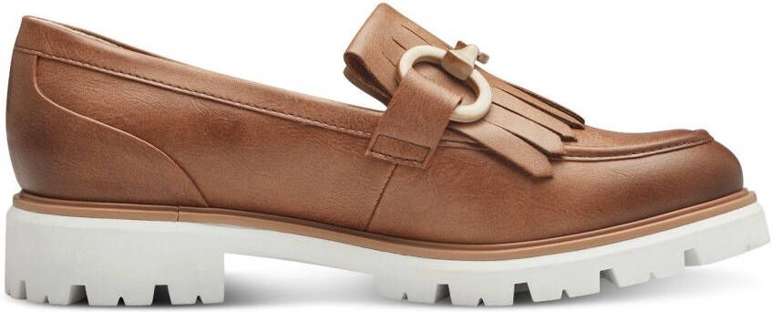 Marco Tozzi Instappers Chunky loafer slipper in vegan verwerking