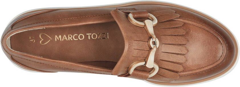 Marco Tozzi Instappers Chunky loafer slipper in vegan verwerking