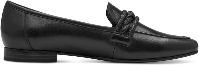Marco Tozzi Instappers blokhak loafer business schoen instapschoen met sierband