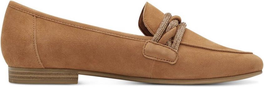 Marco Tozzi Instappers blokhak loafer business schoen instapschoen met sierband