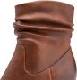 Marco Tozzi Laarsjes ANGIO blokhak business schoen met plooien in slouchy look - Thumbnail 2