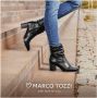 Marco Tozzi Laarsjes ANGIO blokhak business schoen met plooien in slouchy look - Thumbnail 14