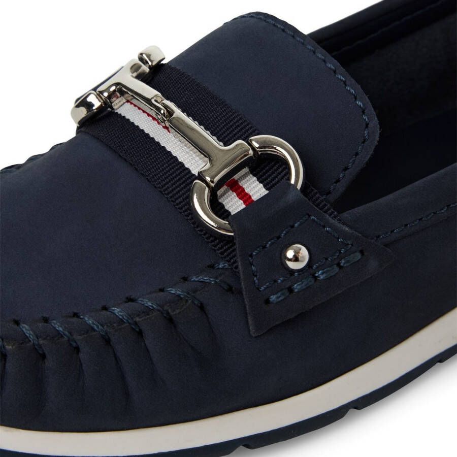 Marco Tozzi Mocassins lage schoen instapschoen vrijetijdsschoen met elegante siergesp