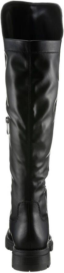 Marco Tozzi Overknee-laarzen Trentino blokhak herfstmode flats met feel me-uitrusting