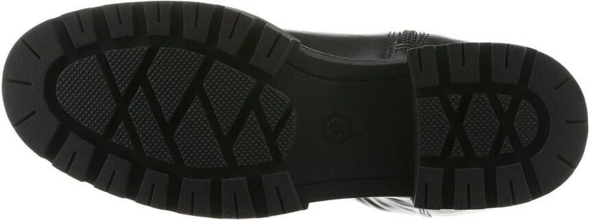 Marco Tozzi Overknee-laarzen Trentino blokhak herfstmode flats met feel me-uitrusting