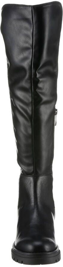 Marco Tozzi Overknee-laarzen Trentino blokhak herfstmode flats met feel me-uitrusting