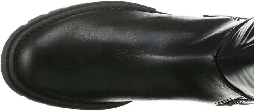 Marco Tozzi Overknee-laarzen Trentino blokhak herfstmode flats met feel me-uitrusting