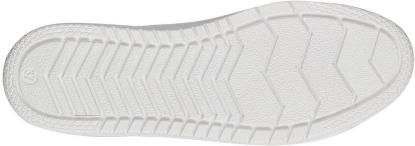 Marco Tozzi Plateausneakers vrijetijdsschoen lage schoen veterschoen met reliëf