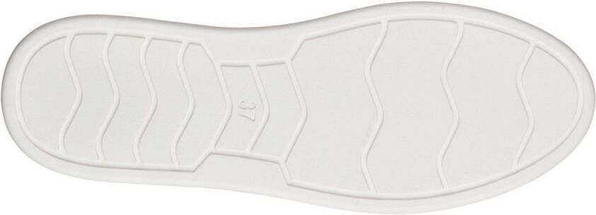 Marco Tozzi Plateausneakers vrijetijdsschoen lage schoen veterschoen met contrast bies