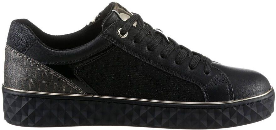 Marco Tozzi Plateausneakers Line vrijetijdsschoen lage schoen veterschoen met zijrits - Foto 6