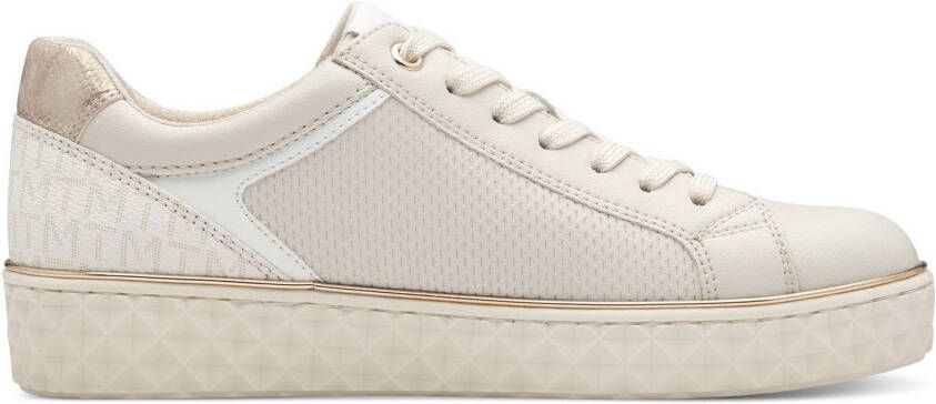 Marco Tozzi Plateausneakers Line vrijetijdsschoen lage schoen veterschoen met zijrits