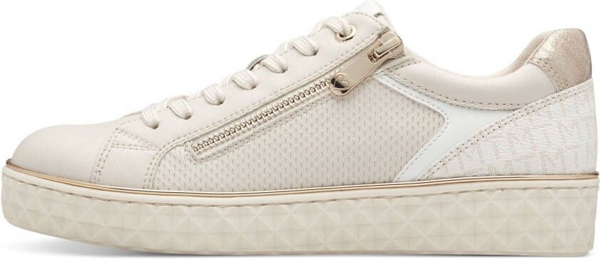 Marco Tozzi Plateausneakers Line vrijetijdsschoen lage schoen veterschoen met zijrits