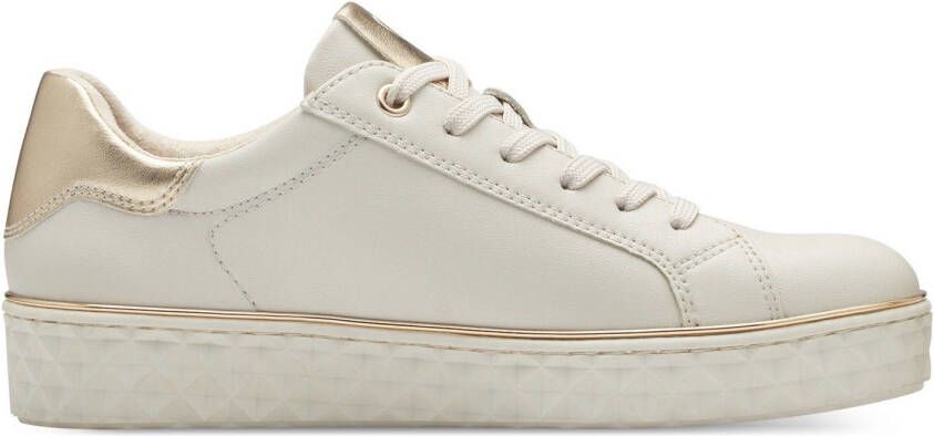 Marco Tozzi Plateausneakers met mooie metallic-details vrijetijdsschoen halfhoge schoen veterschoen - Foto 4