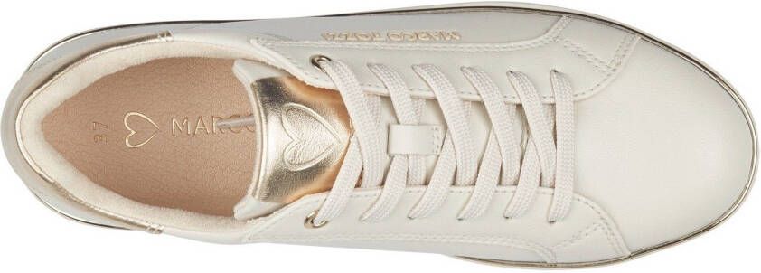 Marco Tozzi Plateausneakers met mooie metallic-details vrijetijdsschoen halfhoge schoen veterschoen - Foto 6