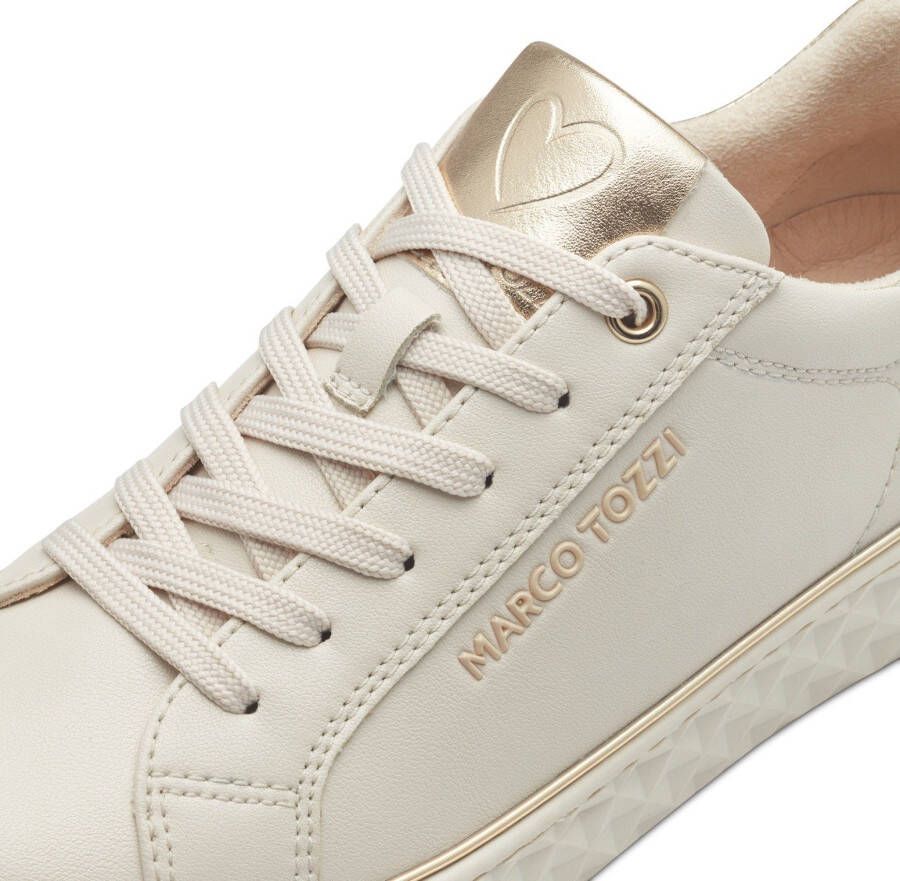 Marco Tozzi Plateausneakers met mooie metallic-details vrijetijdsschoen halfhoge schoen veterschoen - Foto 8