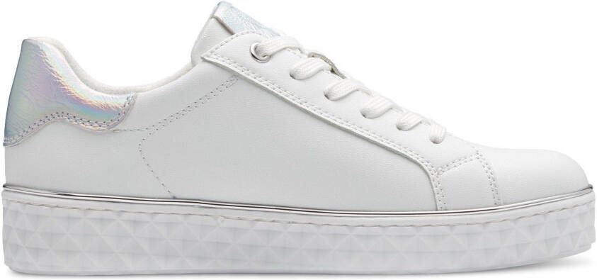 Marco Tozzi Plateausneakers met mooie metallic-details vrijetijdsschoen lage schoen veterschoen