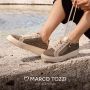 Marco Tozzi Plateausneakers vrijetijdsschoen halfhoge schoen veterschoen met fonkelende strasssteentjes - Thumbnail 10