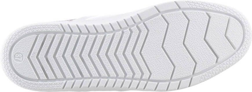 Marco Tozzi Plateausneakers vrijetijdsschoen lage schoen veterschoen in vegan uitvoering