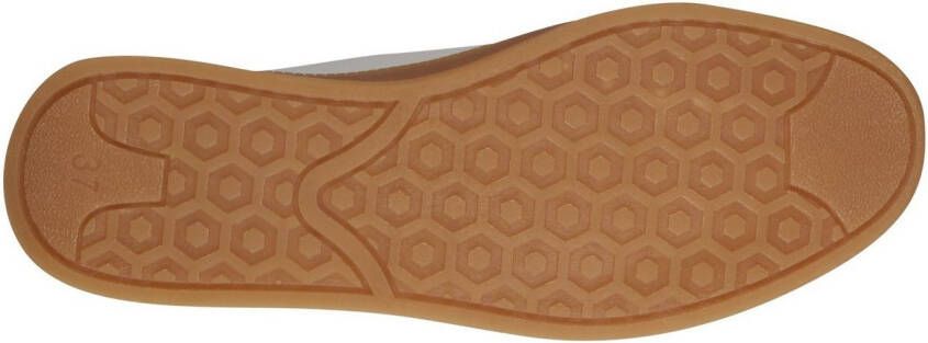 Marco Tozzi Plateausneakers vrijetijdsschoen lage schoen veterschoen met contrast bies