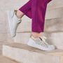 Marco Tozzi Plateausneakers vrijetijdsschoen lage schoen veterschoen met onderlegde perforatie - Thumbnail 4