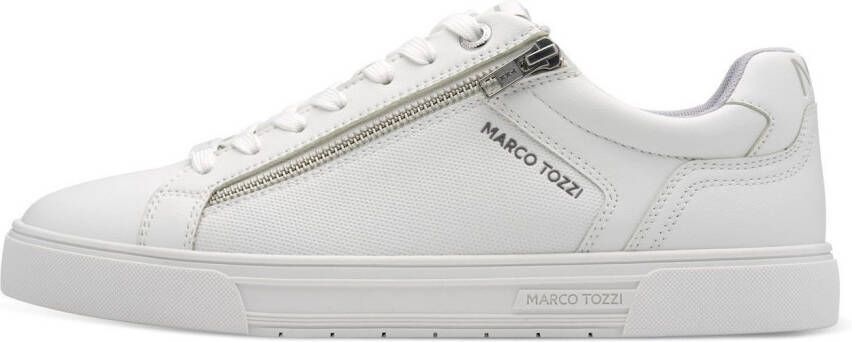 Marco Tozzi Plateausneakers vrijetijdsschoen lage schoen veterschoen met perforatie
