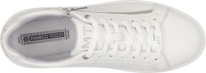 Marco Tozzi Plateausneakers vrijetijdsschoen lage schoen veterschoen met perforatie