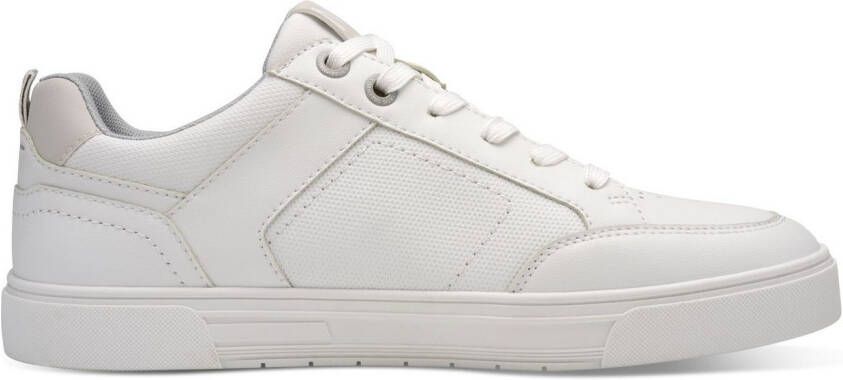 Marco Tozzi Plateausneakers vrijetijdsschoen lage schoen veterschoen met perforatie en sierstiksels