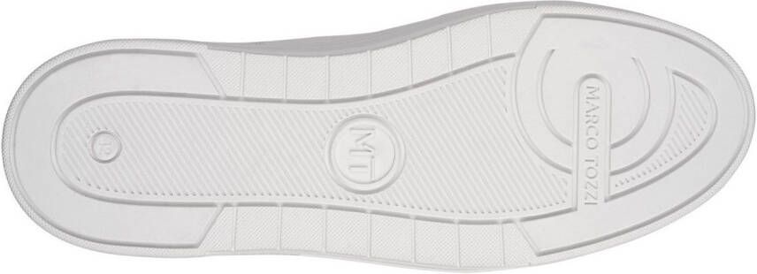 Marco Tozzi Plateausneakers vrijetijdsschoen lage schoen veterschoen met perforatie en sierstiksels