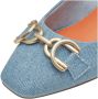 Marco Tozzi Pumps avondschoen feestelijke schoen blokhak met gouden sierketting - Thumbnail 3