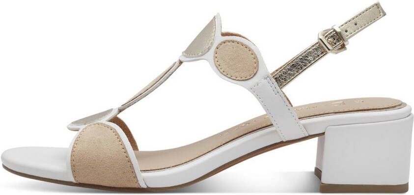 Marco Tozzi Sandaaltjes blokhak bandjessandaal avondschuh met feel me-uitrusting