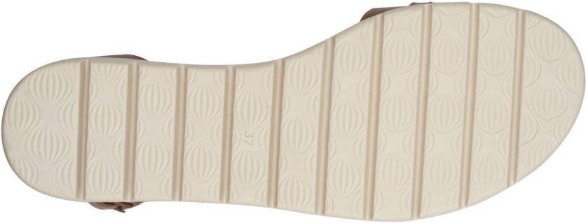 Marco Tozzi Sandalen zomerschoen sandaal wig hak met decoratieve ketting in dezelfde kleur