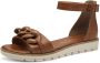 Marco Tozzi Sandalen zomerschoen sandaal wig hak met decoratieve ketting in dezelfde kleur - Thumbnail 6