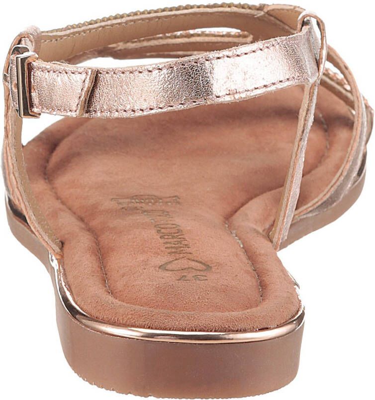 Marco Tozzi Sandalen blokhak sandalette feestdagenschuh bezet met strasssteentjes